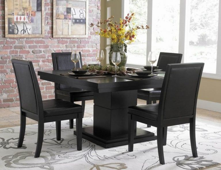Brilliant Black Dining Room Sets Choosing Modern Dining Room Sets ... with regard to Designing a Modern Dining Space with a 63 Inch Black Table