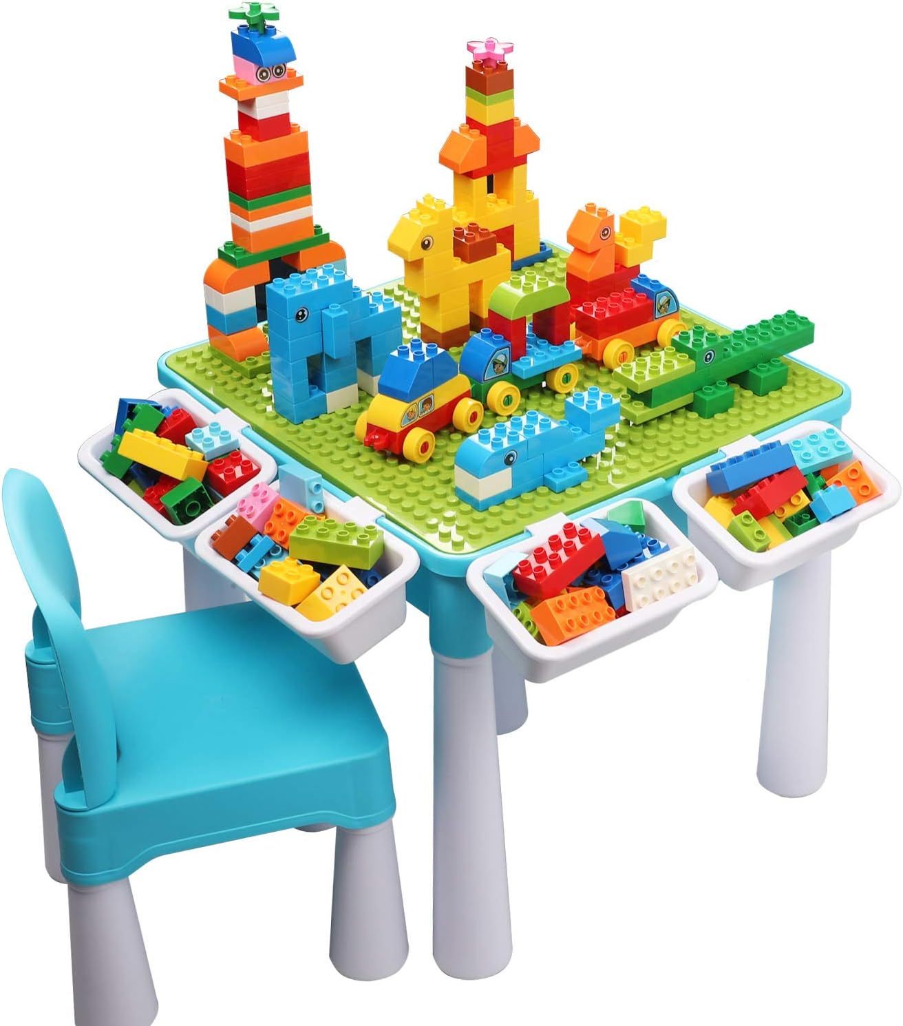 Building Blocks of Childhood Investing in a Quality Wooden Play Table with Storage