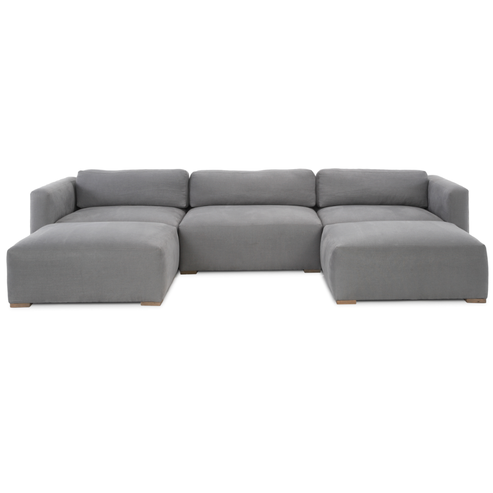 Cooper_Sectional_2 Grey Linen Sofa, Linen Upholstery, Sectional Sofa ... with