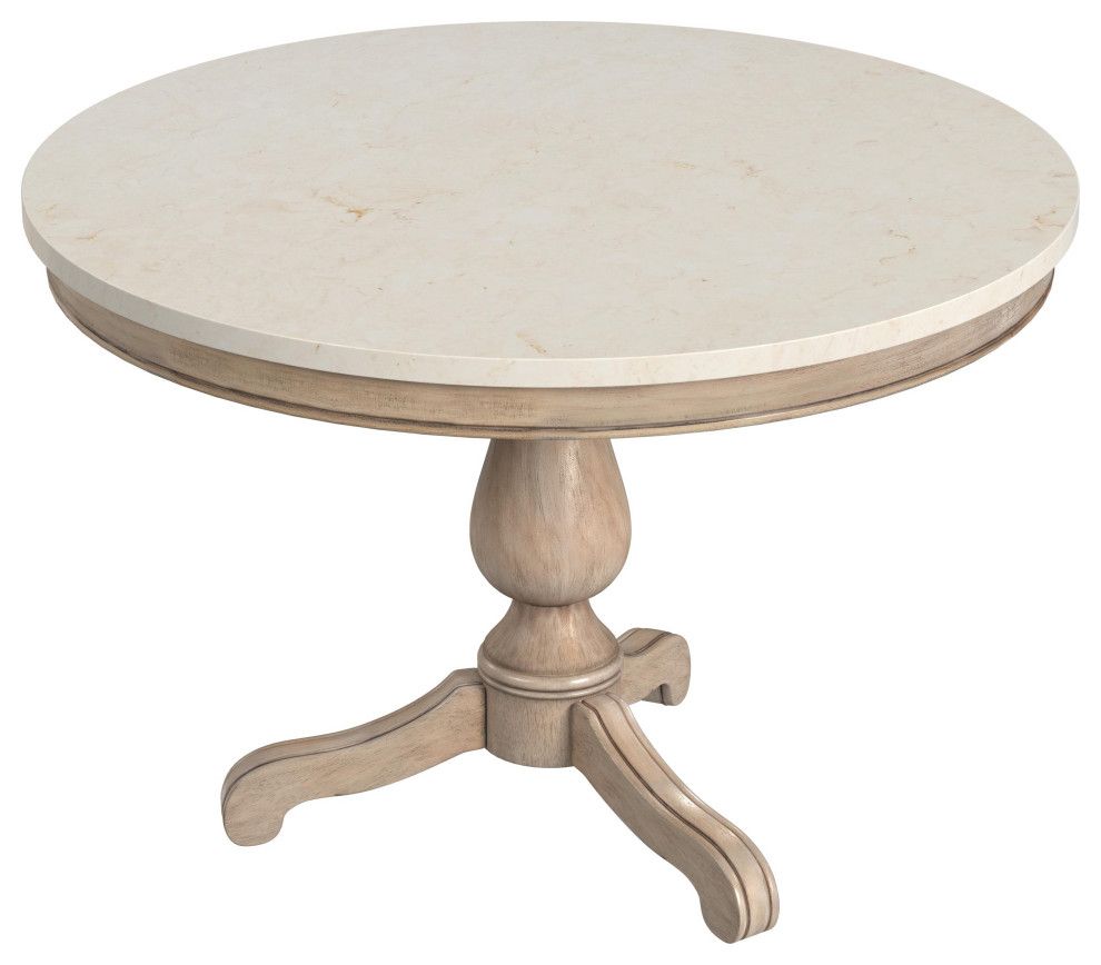 Unveiling the Timeless Elegance of the Danielle 44 Inch Pedestal Marble Dining Table