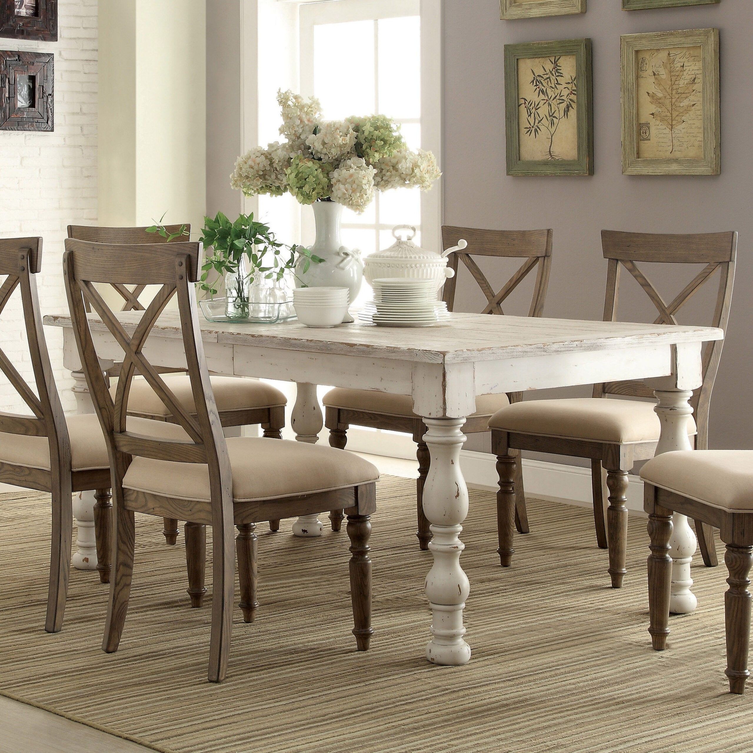 Distressed Wood Rectangular Dining Table At Herbert Welling Blog pertaining to Designing with a Highland Distressed White Solid Reclaimed Wood Dining Table