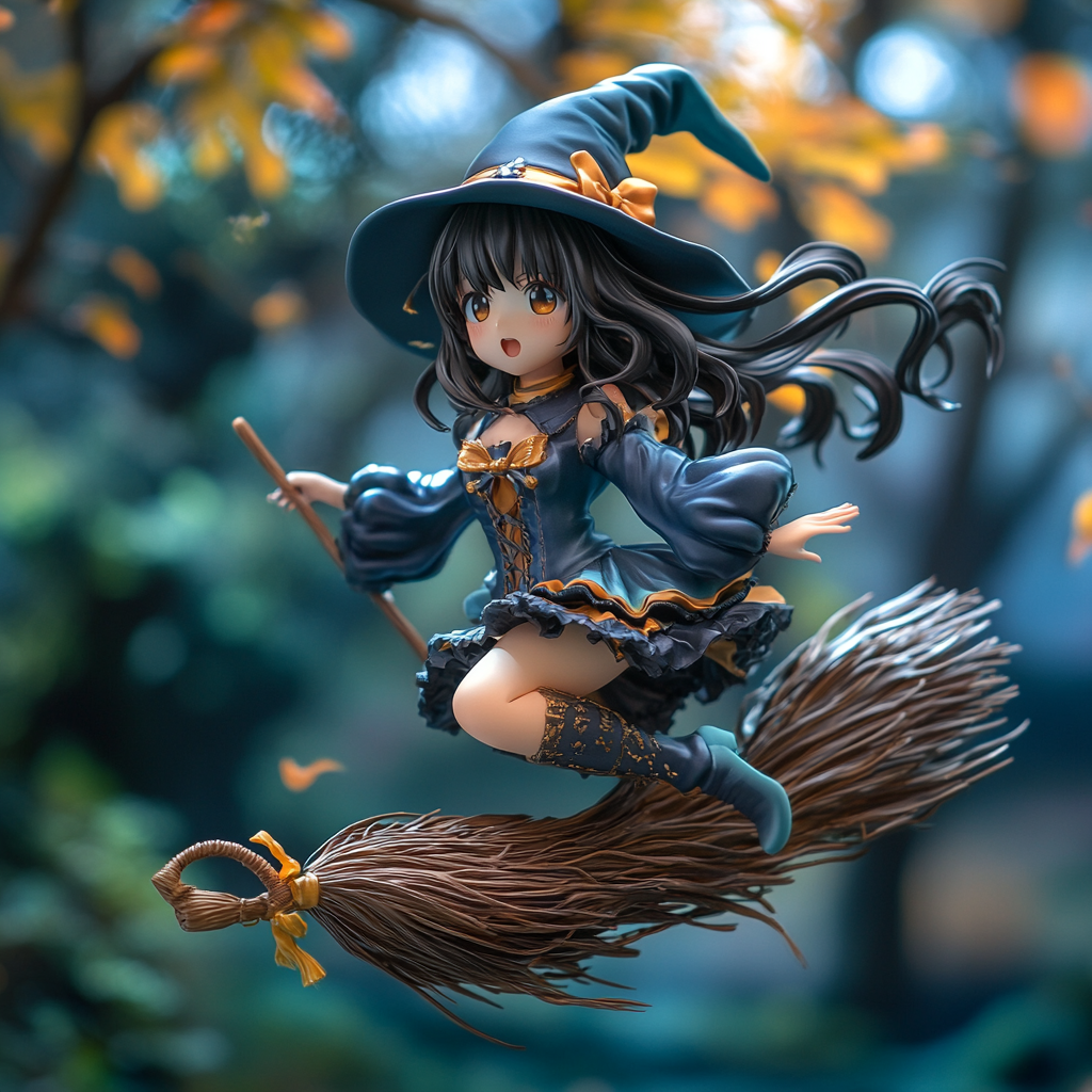 Explore The Enchantment Of A Classic Anime Action Figure: A Young Witch ... throughout Exploring the Craftsmanship Behind the Giovanna Square Bench Bch6301B