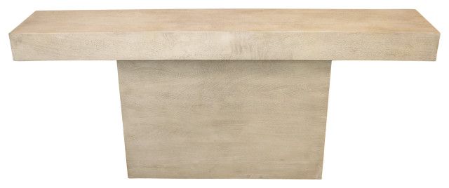 Flagstaff 72" Solid Wood Console Table, Stone Natural Finish ... for Designing with Nature Integrating the Flagstaff Stone Natural Finish Table