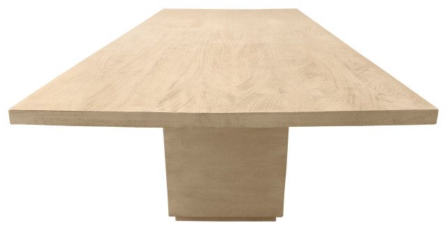 Flagstaff 96" Solid Wood Dining Table, Stone Natural Finish ... in Designing with Nature Integrating the Flagstaff Stone Natural Finish Table