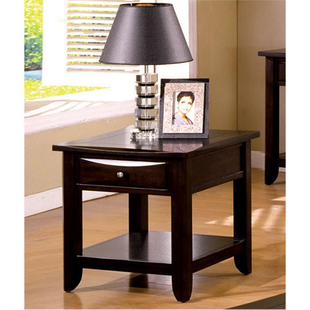 Furniture Of America Baldwin Espresso End Table-Cm4265Dk-E - The Home Depot regarding