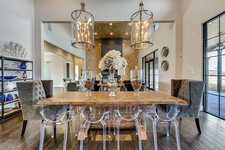 Glam Dining Room Design Photo By Behind The Curtains Design, Llc ... inside From Intimate to Grand The Versatility of the Frost Glam Dining Experience