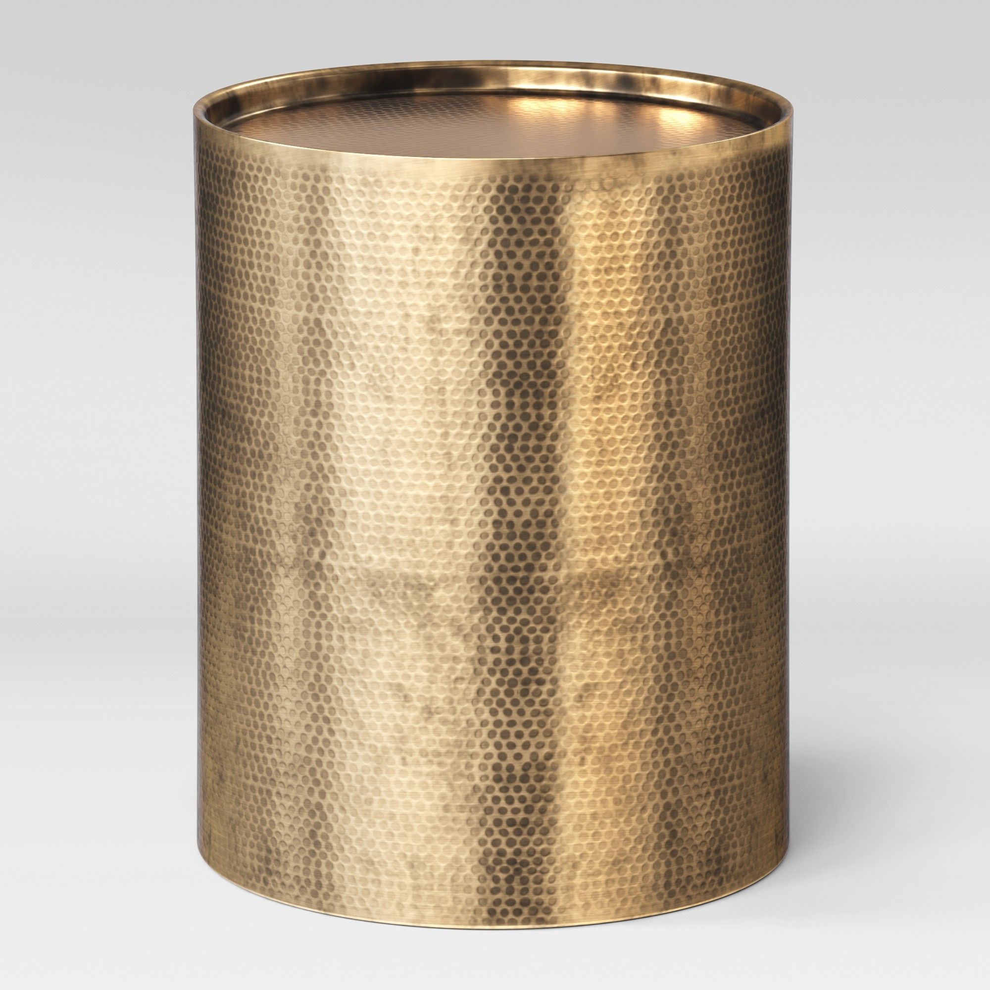 Gold Side Table Drum At Manuel Martinez Blog within How Gold Drum Tables Transform Living Room Aesthetics