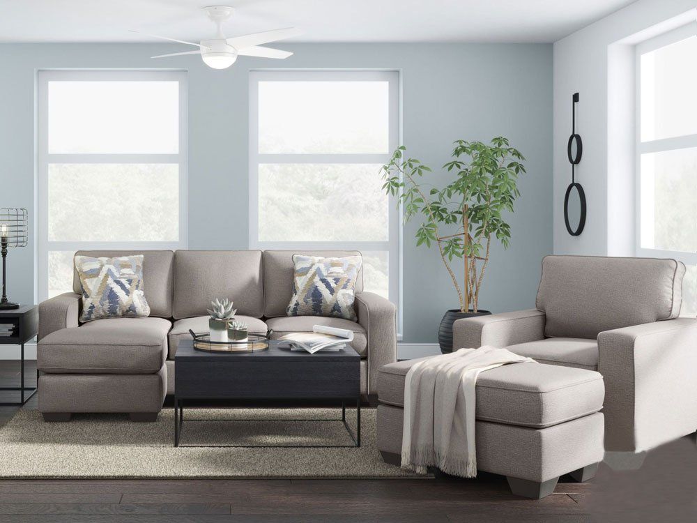 Greaves Stone Laf Sofa Chaise Sectional – Furnituregallery throughout From Concept to Comfort Understanding the Materials in the Greaves Sofa Chaise