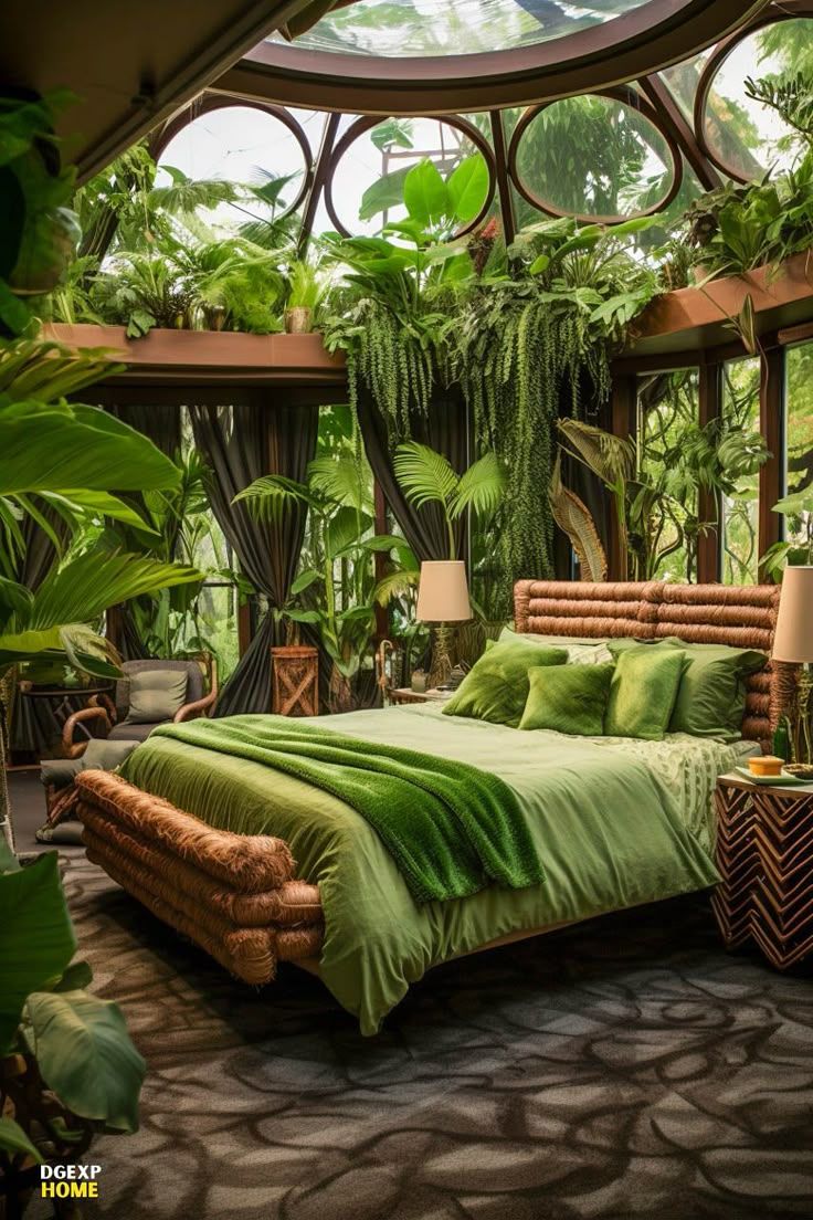 Green Tropical Rainforest Large Bedroom inside Designing with Nature How the Zoe Set Transforms Rooms