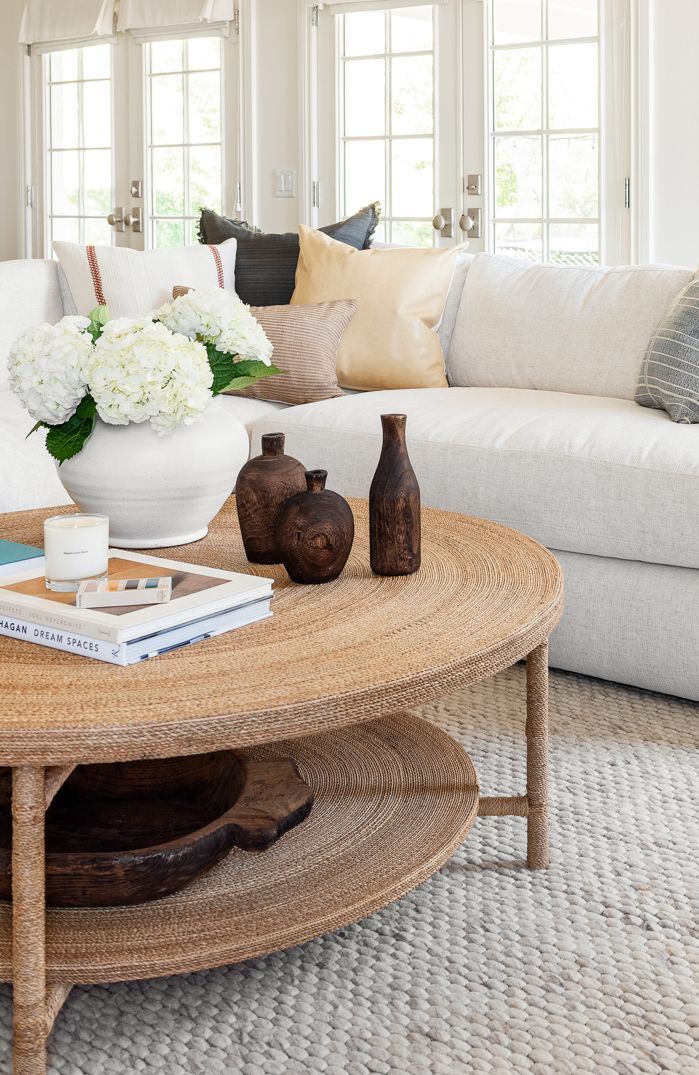 Hacks For Round Coffee Table Styling - Studio Mcgee | Round Coffee ... pertaining to