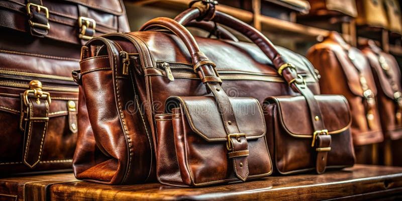 Handcrafted Dark Brown Leather Goods Vintageinspired Closeups Showcase ... intended for The Craftsmanship Behind Dark Brown Pine Furniture A Deep Dive