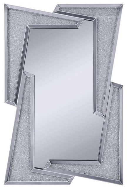Home Square 2-Piece Set With Fireplace And Mirrored Wall Decor ... regarding