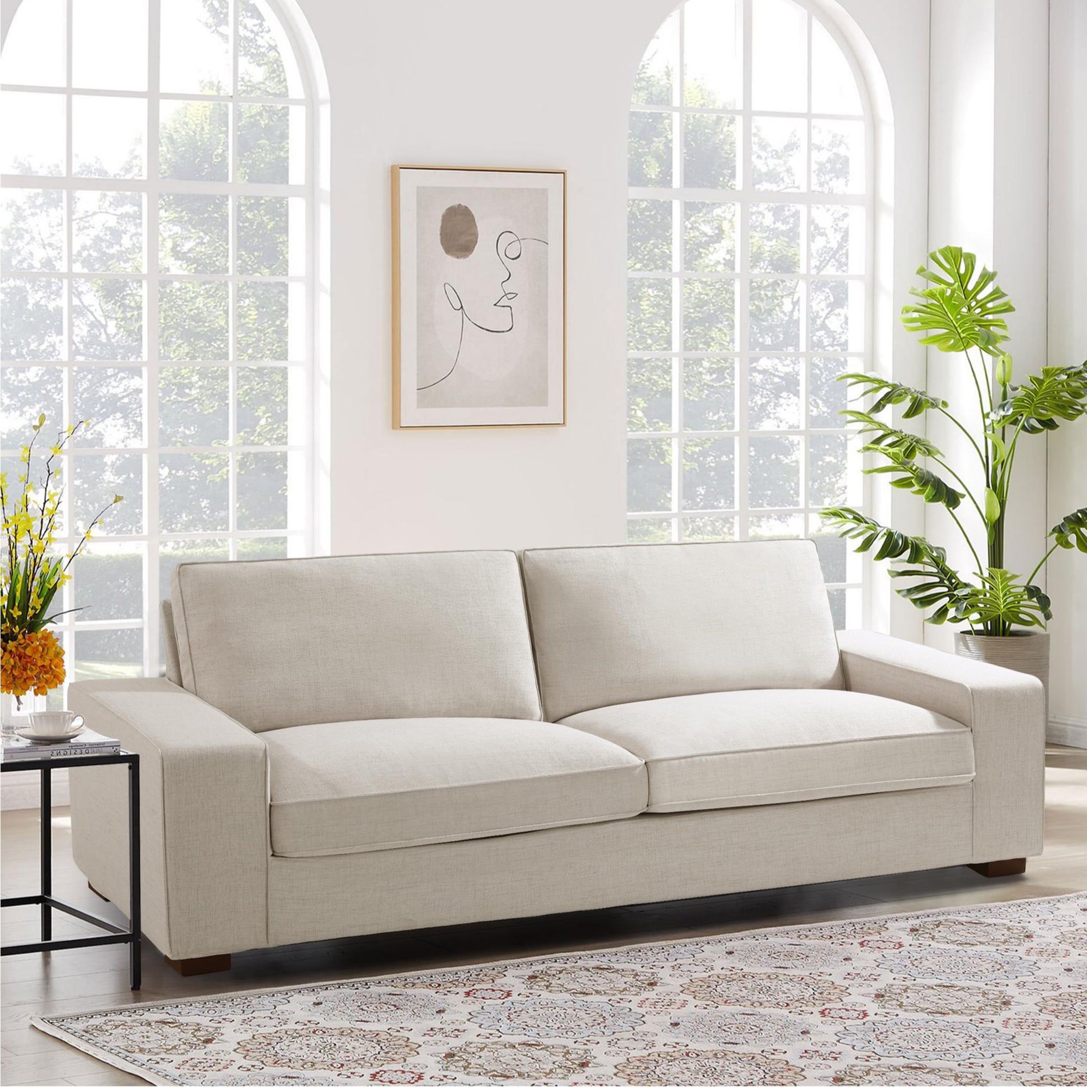 Understanding the Comfort and Durability of a 99-Inch Beige Sofa in Desert Climates