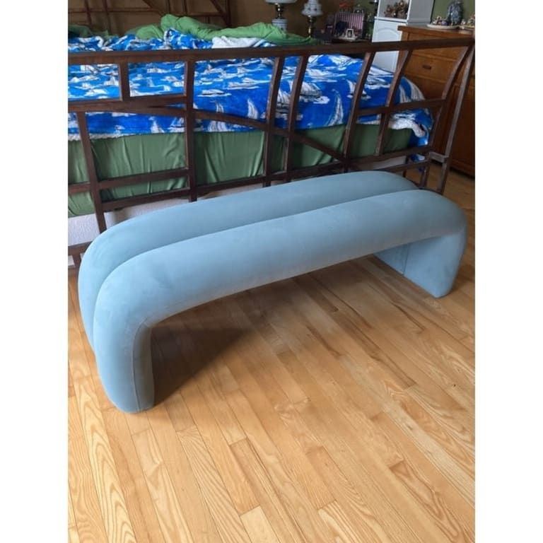 Leigh Velvet Channeled Bench - Bed Bath &Amp; Beyond - 39130675 throughout