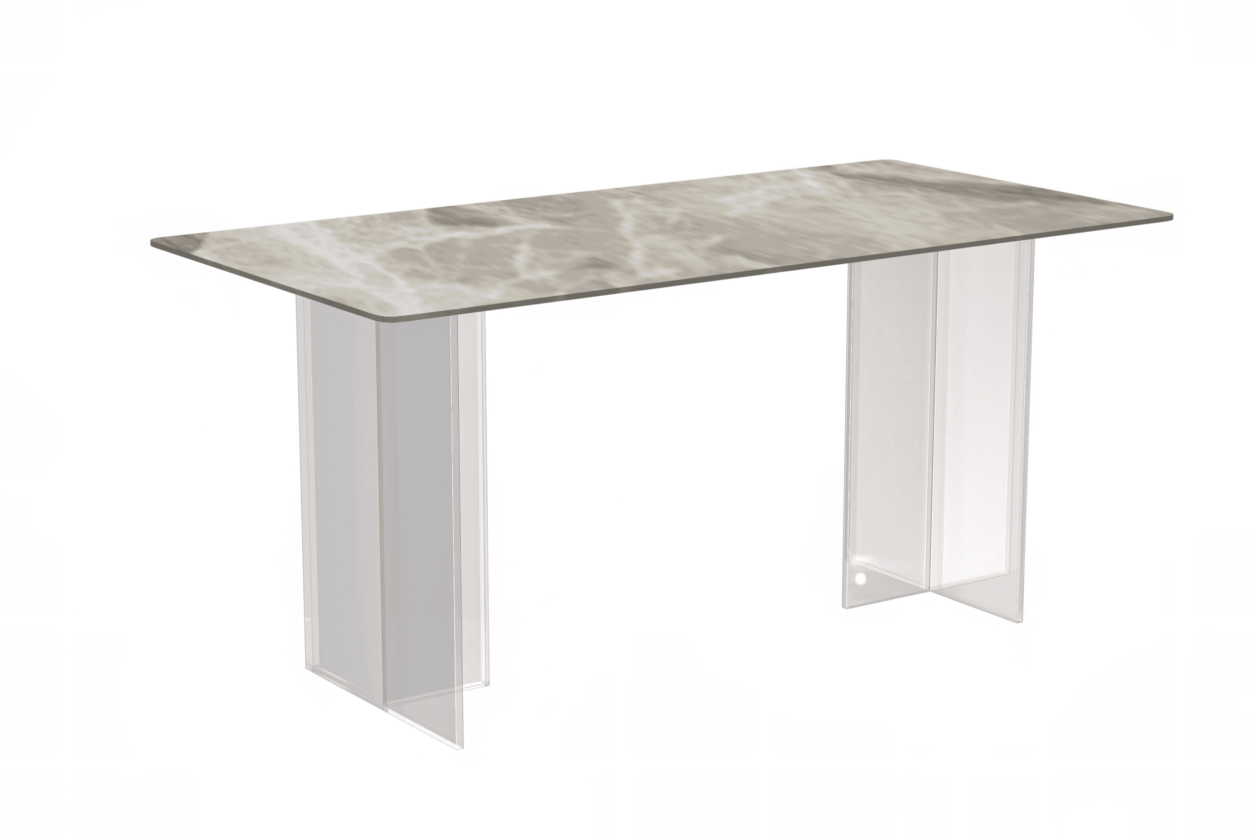 Leisuremod Modern 71” Rectangular Dining Table For 4 To 8 People With ... throughout