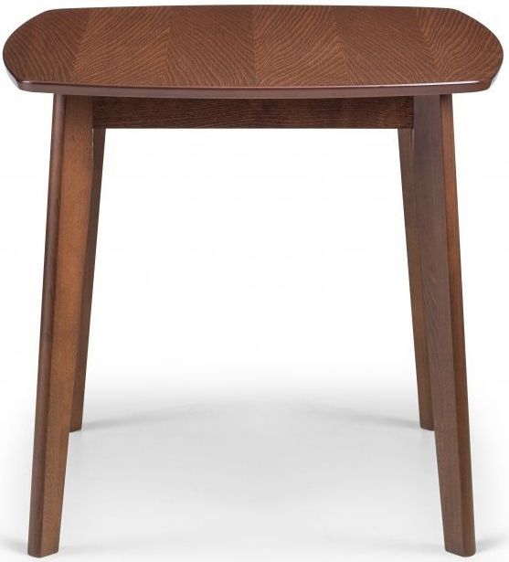 Lennox Walnut Square Dining Table - 2 Seater intended for