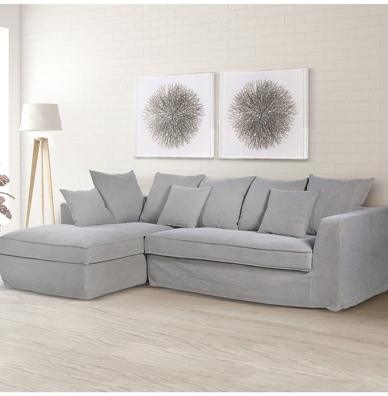 Light Charcoal Linen Sofas intended for Creating Cozy Moments with the Cooper Dark Gray Linen Sofa