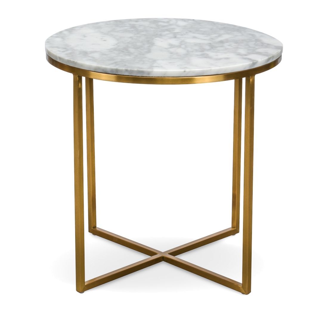 Lorenz Round Marble Side Table - Interior Secrets In 2024 | Marble Top ... intended for The Design Language of Round End Tables and Mirrored Surfaces