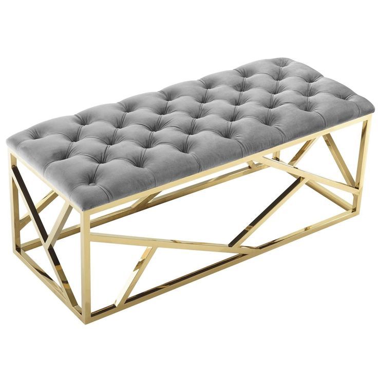 Ludo Tufted Velvet Bench | Tufted Bench, Contemporary Modern Furniture ... in