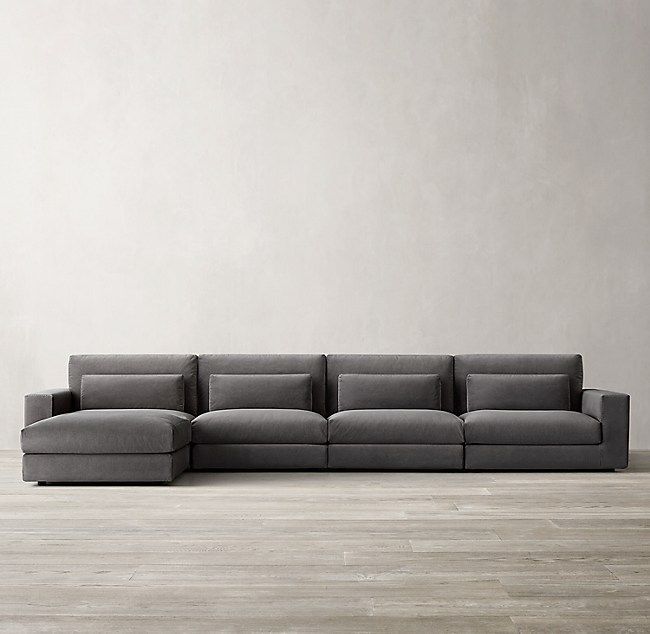 Lugano Modular Left-Arm Sofa-Chaise Sectional for Beyond the Sofa Understanding Modular Left-Arm Seating