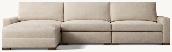 Maxwell Modular Left-Arm Sofa-Chaise Sectional | Rh intended for Beyond the Sofa Understanding Modular Left-Arm Seating