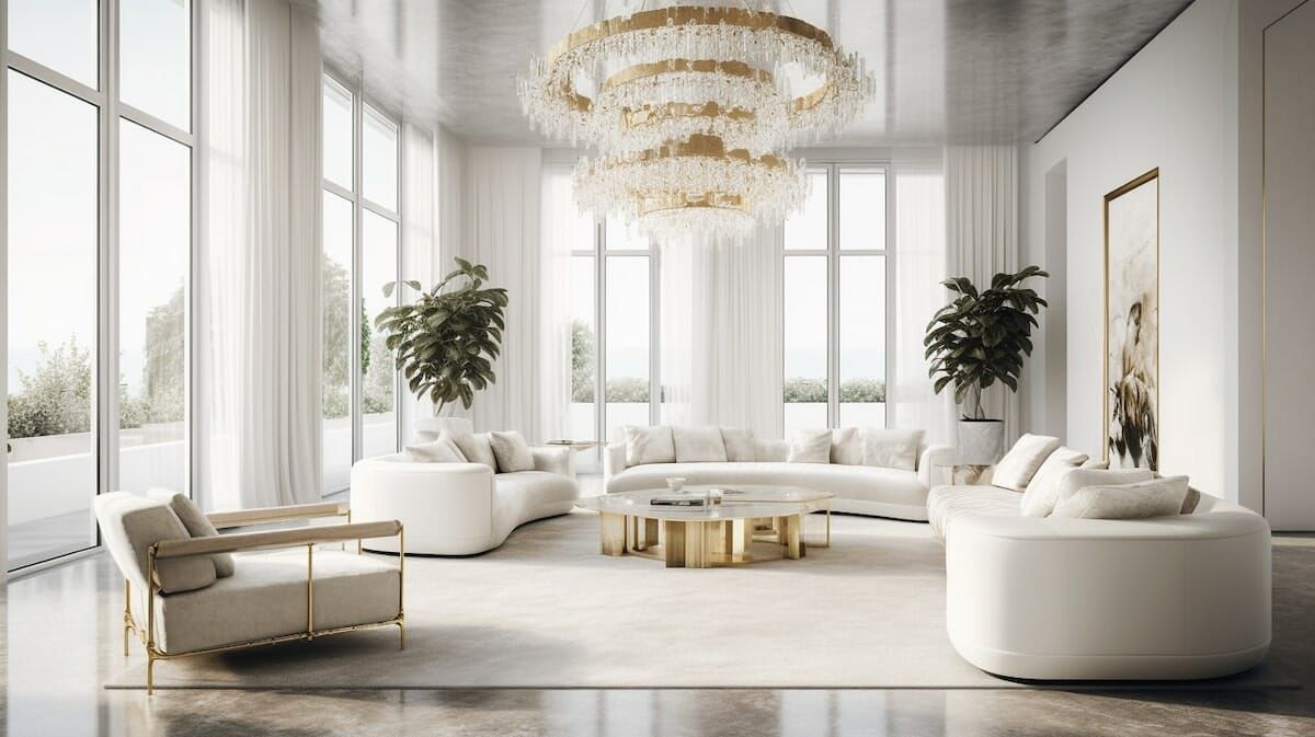 Modern House Interior Design Living And Dining Room for