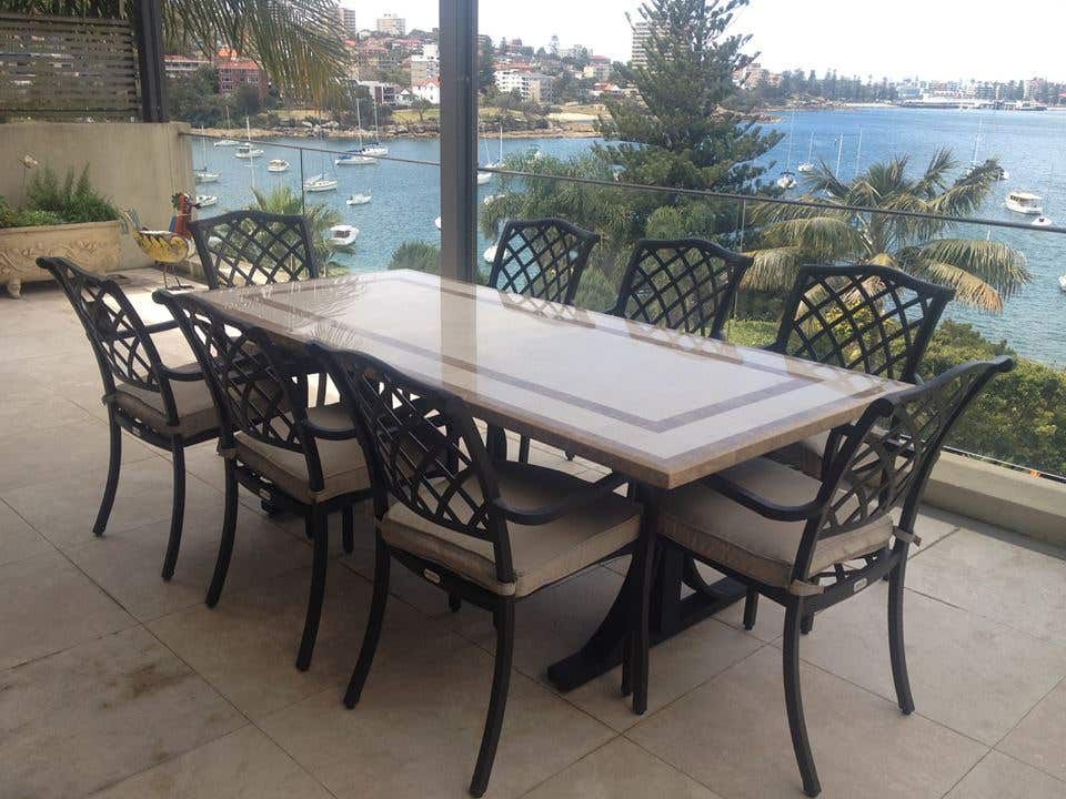Natural Stone Outdoor Tables with