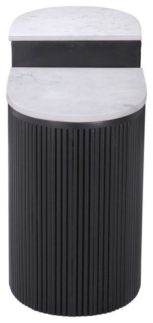 Ormara Side Table Set White/Black - Transitional - Coffee Table Sets ... pertaining to Beyond the Basics Exploring the Functionality of Ormara Side Tables
