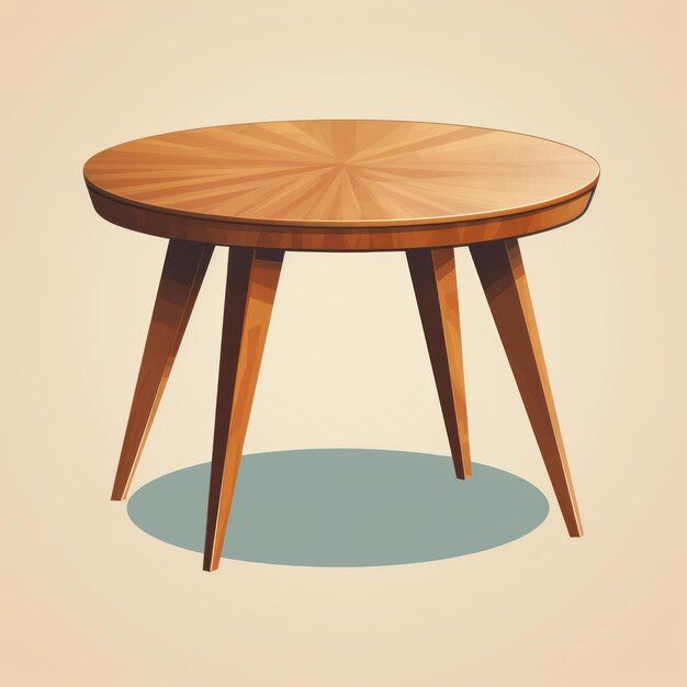 Premium Photo | Explore The Beauty Of This Timeless Round Wooden Table ... intended for