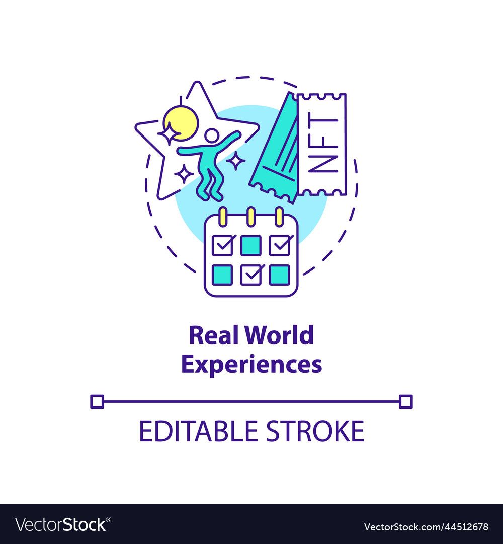 Real World Experiences Concept Icon Royalty Free Vector for Beyond the Showroom Real-World Experiences with the Baxton Studio Reverie Sectional