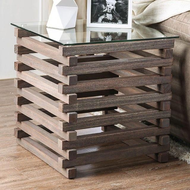 Rebekah By Furniture Of America End Table Cm4617E Gray Finish # ... with