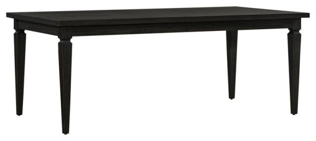 Rectangular Leg Table Urban Black - Transitional - Dining Tables - By ... pertaining to