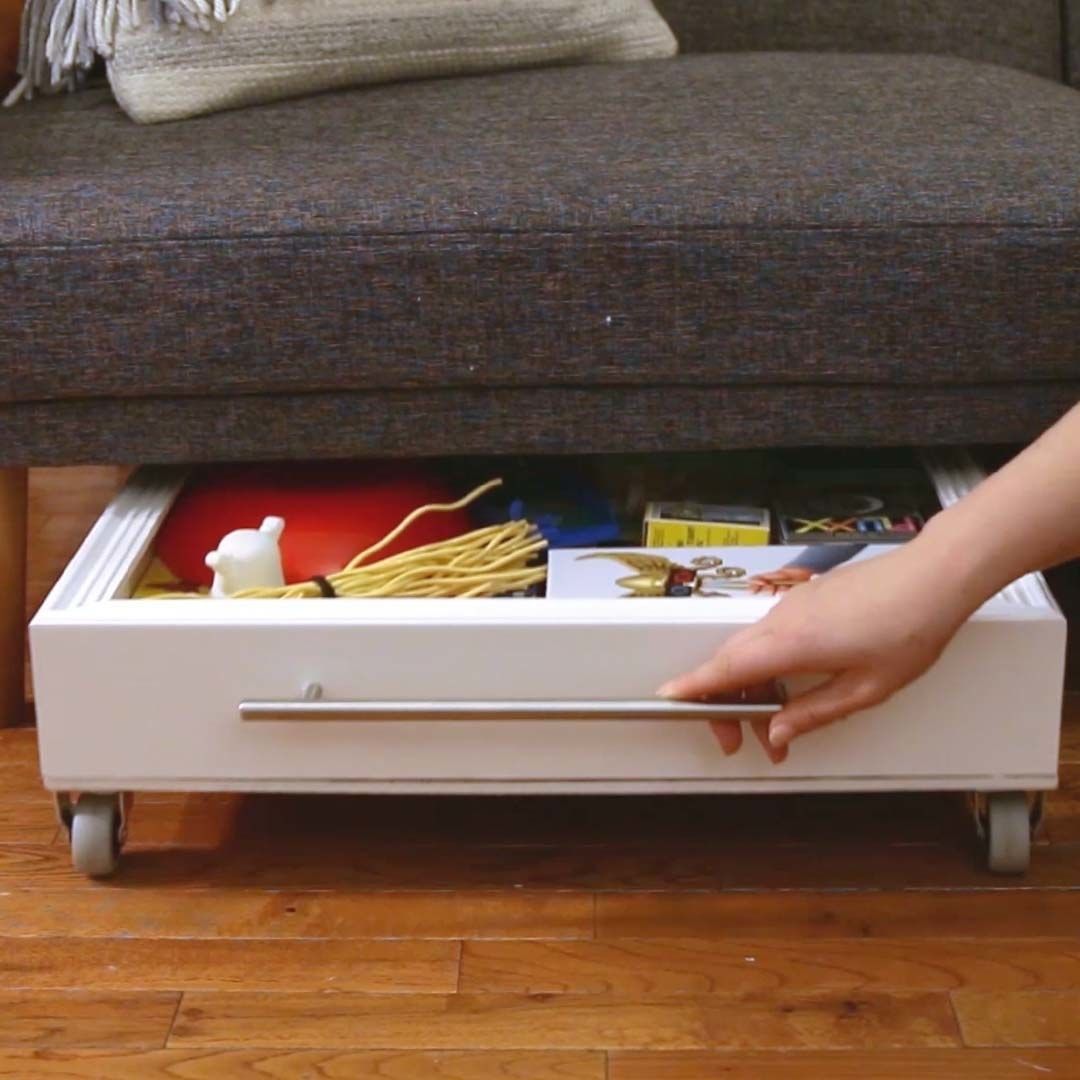 Roll Away Under Couch Living Room Storage – Artofit intended for