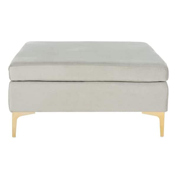 Safavieh Giovanna 17 In Gray/Brass Bench Bch6301B - The Home Depot for Exploring the Craftsmanship Behind the Giovanna Square Bench Bch6301B