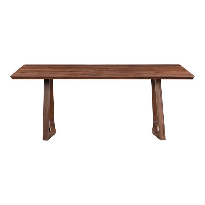 Silas Solid Wood Dining Table (76") | West Elm regarding