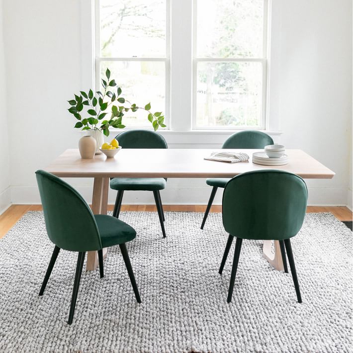 Silas Solid Wood Dining Table (76") | West Elm within
