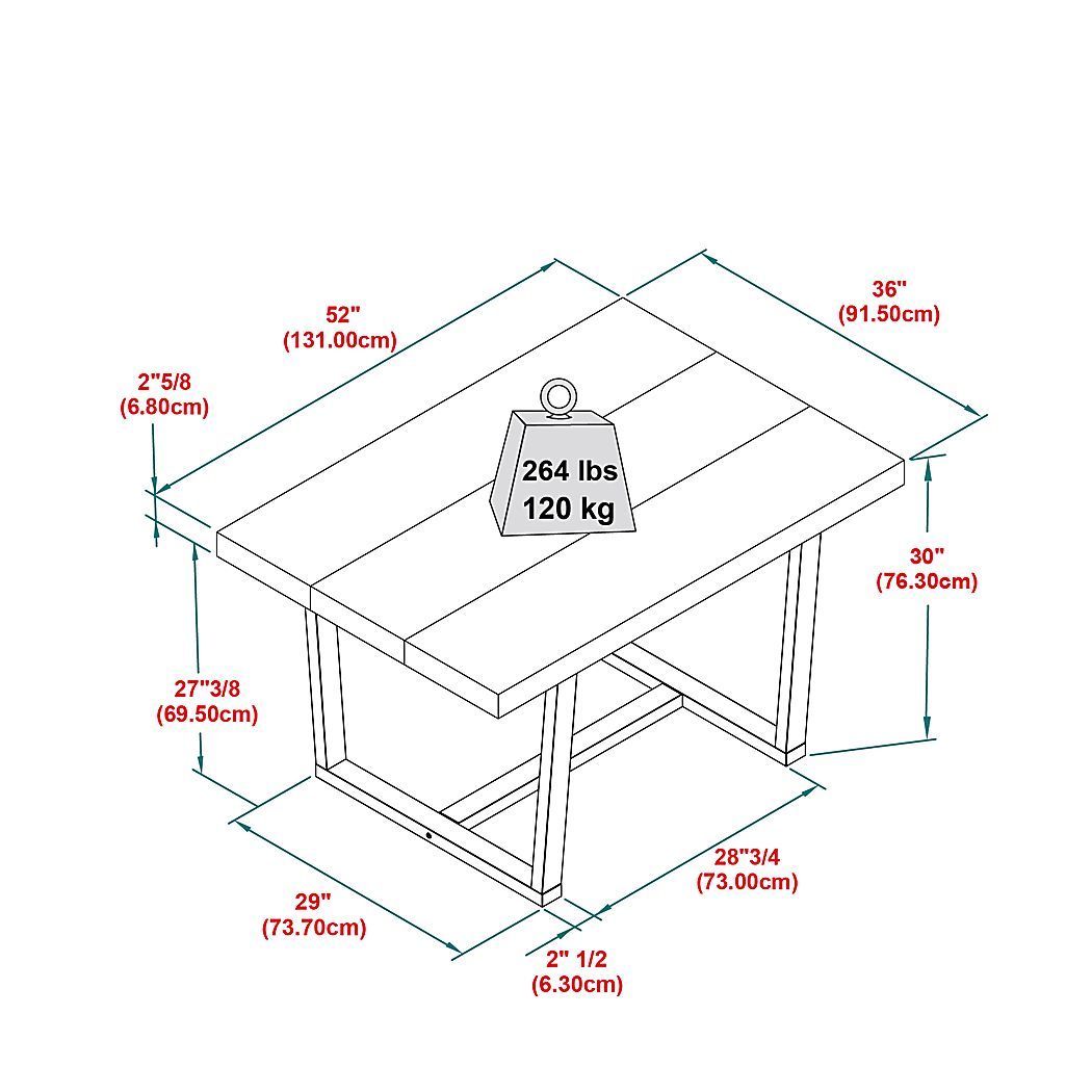 Stonehaven Oak Dark Wood,Light Wood Dining Table | Rooms To Go for