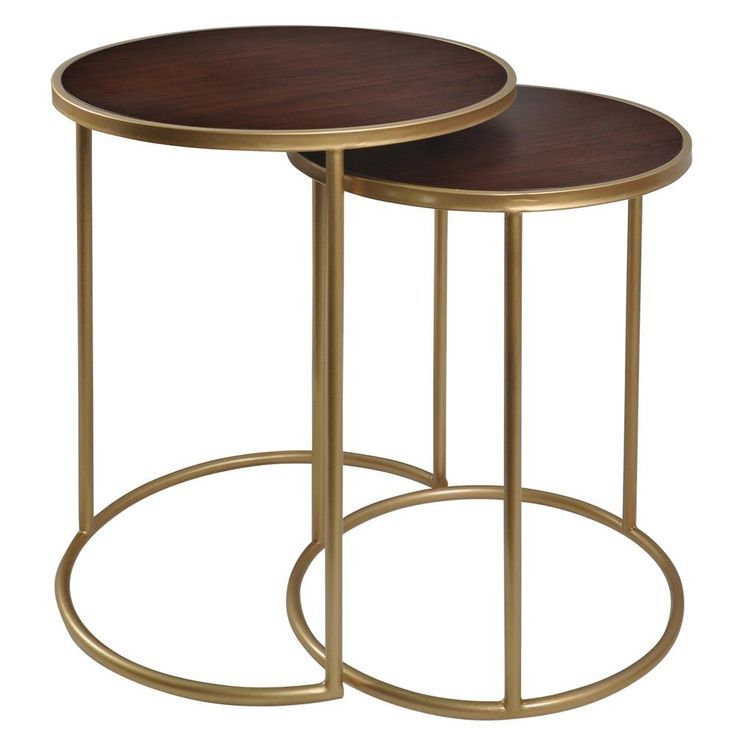 Why a 2-Piece Gold Round Metal Table Set is a Smart Design Choice