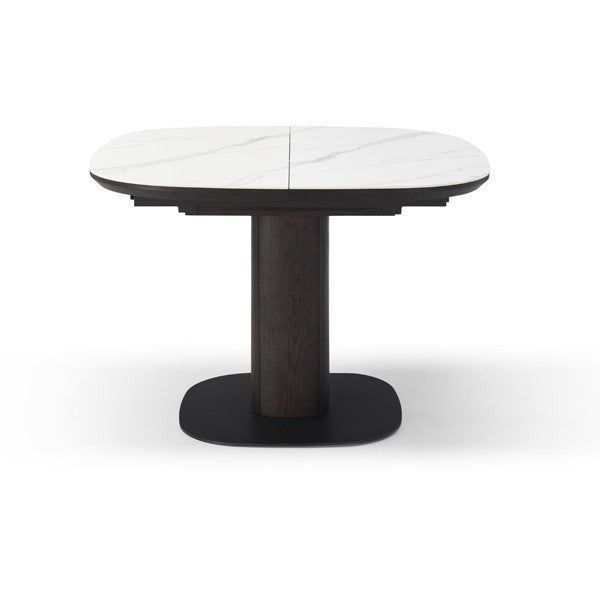 Tommy Franks Vita Extension Table - White Ceramic | Extension Table ... regarding From Intimate Dinners to Grand Gatherings The Versatility of Walnut Extendable Tables
