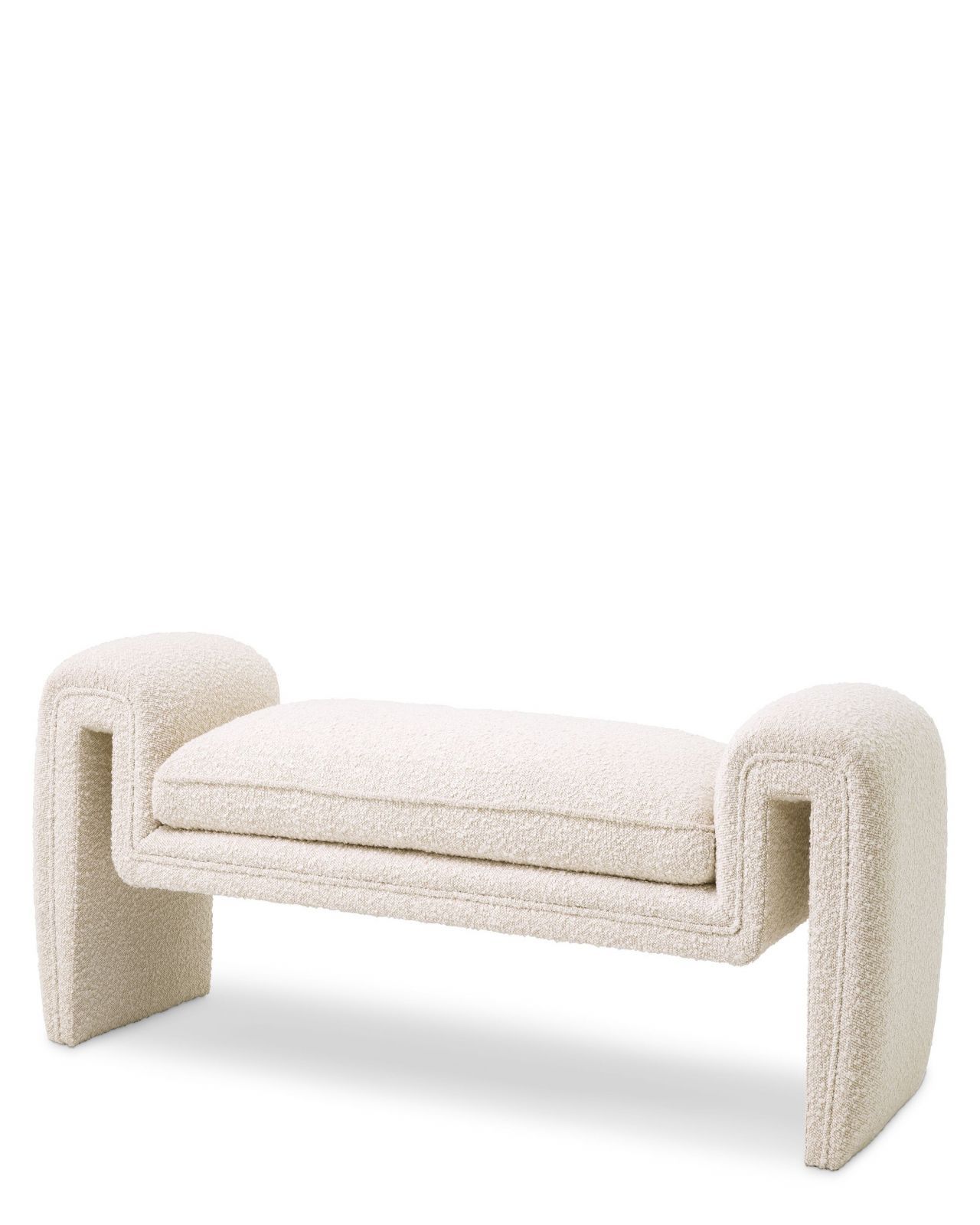 Tondo Bench Bouclé Cream - Newport within