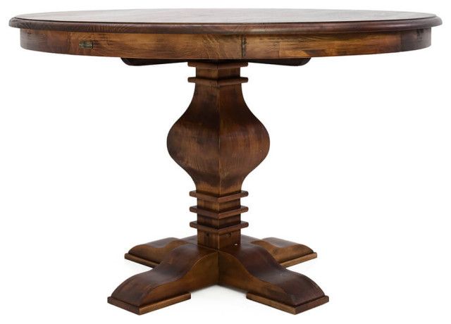 Tower 47" Round Dining Table - Traditional - Dining Tables - By ... intended for