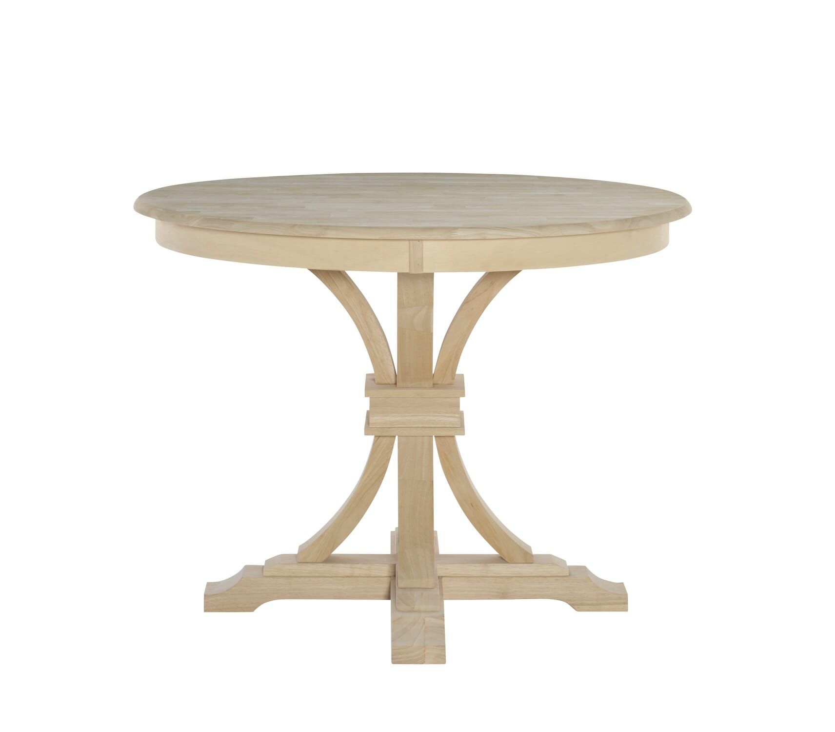Unfinished Dining Room Tables pertaining to Unveiling the Timeless Charm of Unfinished 42 Inch Round Pedestal Tables