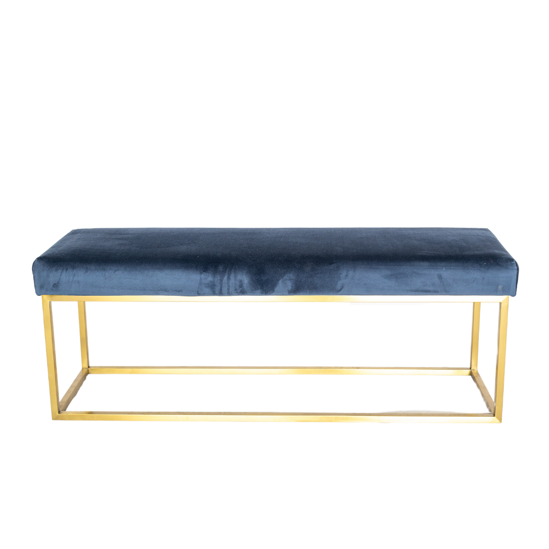 Velvet Bench – Cobalt Blue - Elderberry Event Hire pertaining to
