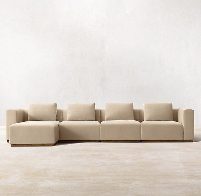 Vittorio Modular Left-Arm Sofa-Chaise Sectional with Beyond the Sofa Understanding Modular Left-Arm Seating