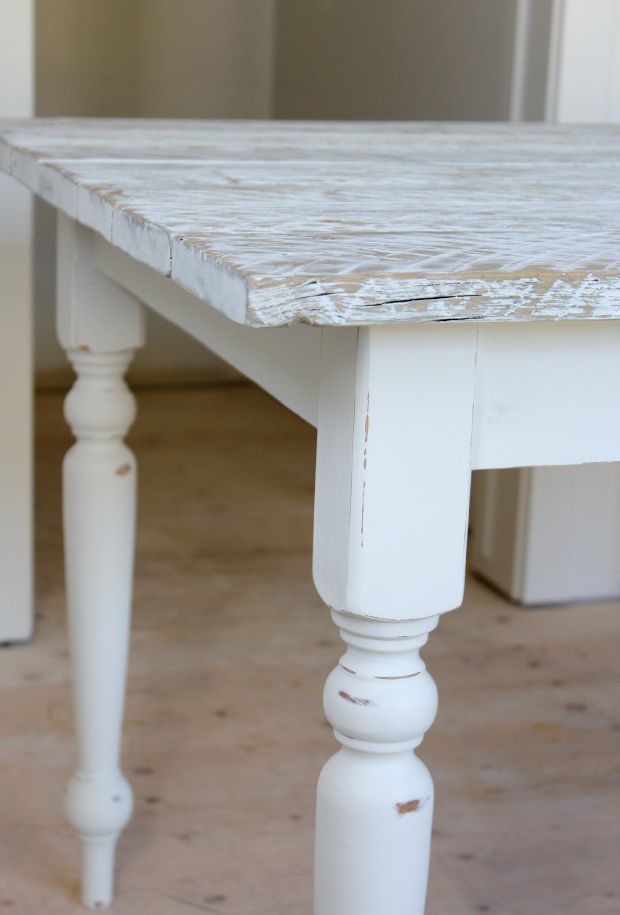 White Distressed Wood Dining Table with regard to Designing with a Highland Distressed White Solid Reclaimed Wood Dining Table