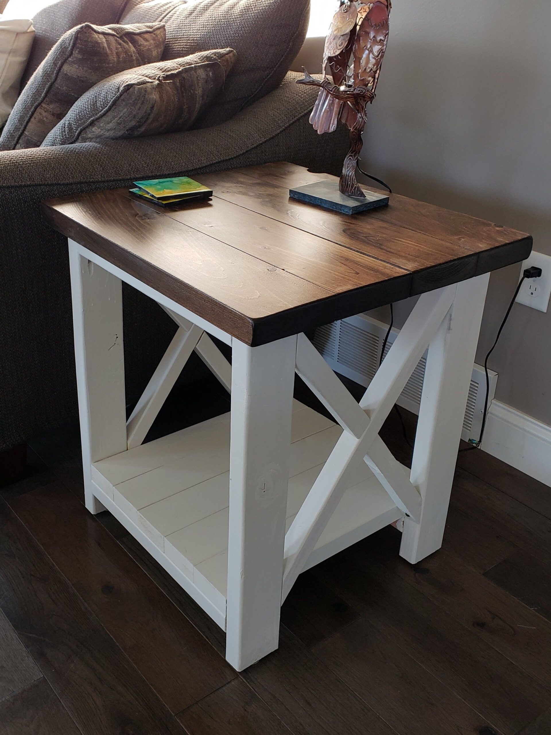 White Farmhouse Living Room End Tables At Tracy Messier Blog within