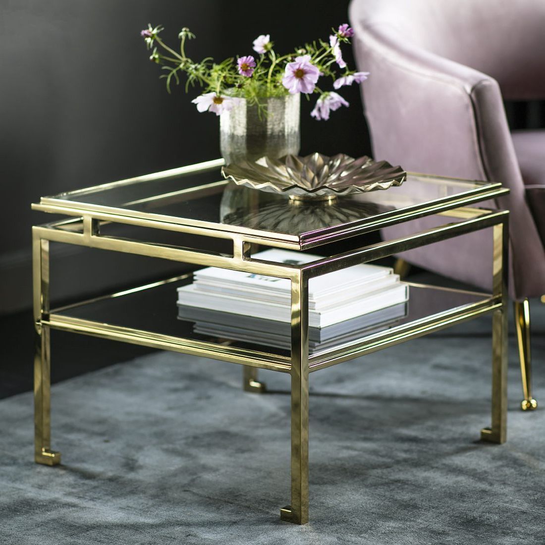 10 Photos Glass And Gold Coffee Tables with regard to Styling Tips for Your Gold Glass Nested Coffee Table a Designer's Guide