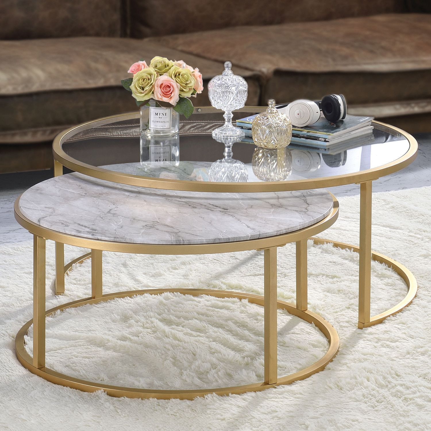 15 Inspirations Geometric Glass Top Gold Coffee Tables for Styling Tips for Your Gold Glass Nested Coffee Table a Designer's Guide