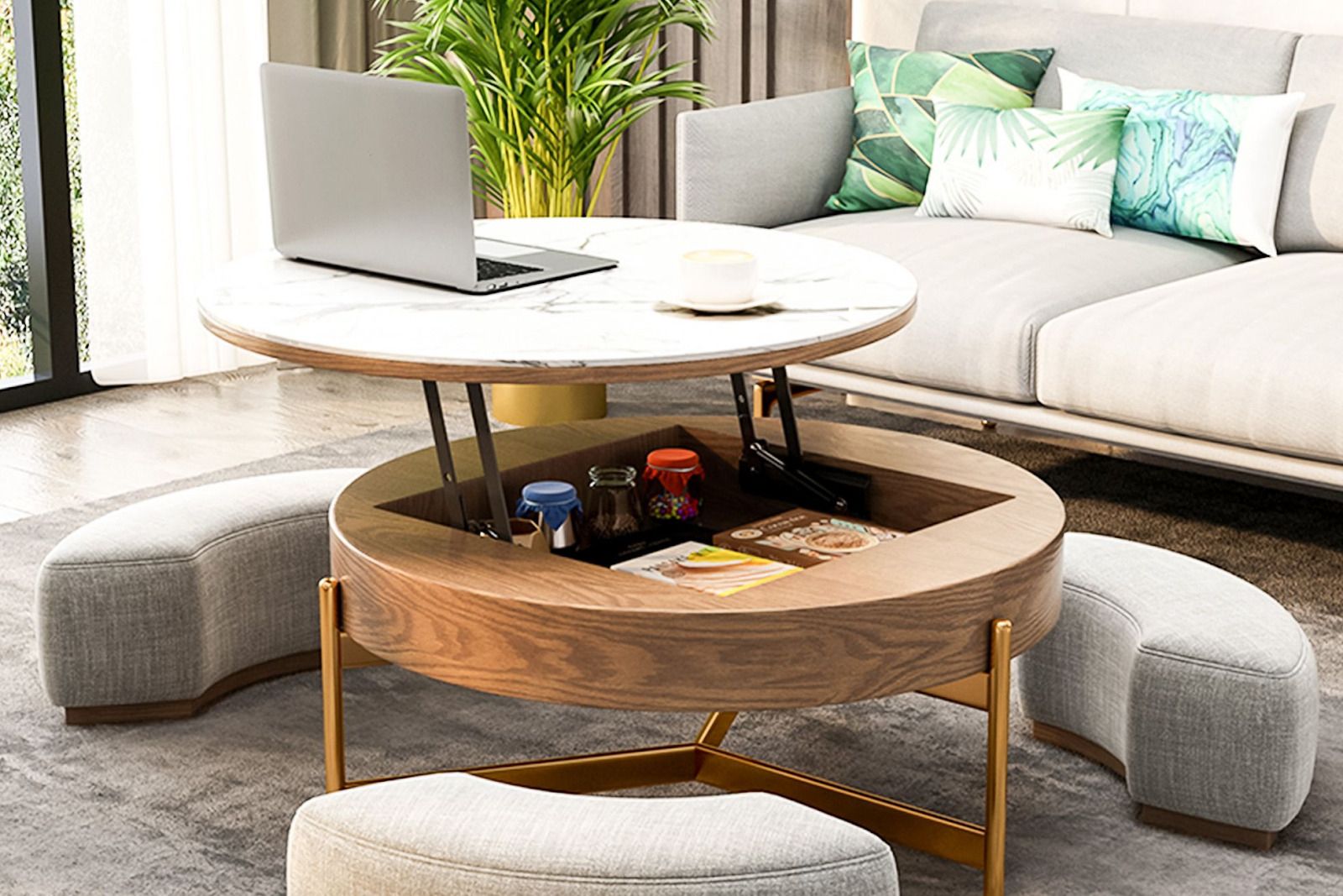 15 Nesting Coffee Table Ideas: A Cluster Of Innovation pertaining to Practical Placement Ideas for 36" Nested Coffee Tables