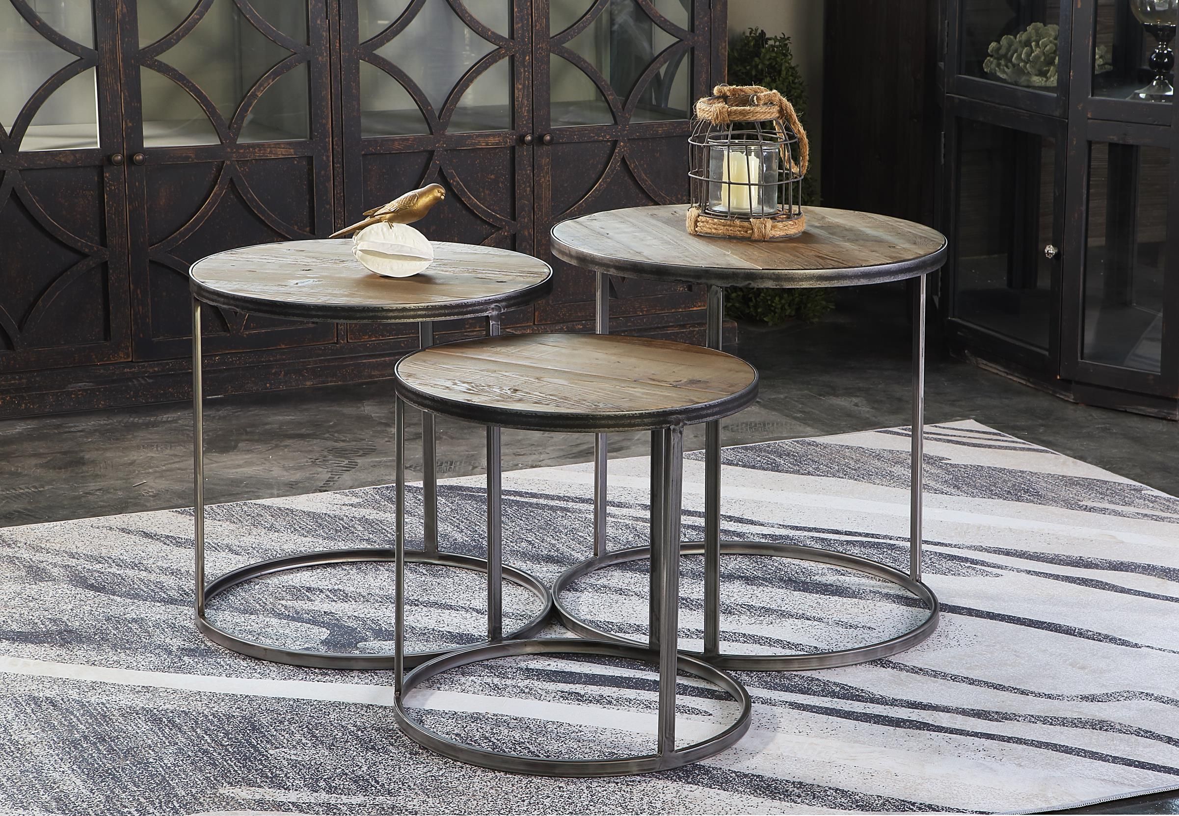 3Pc Circle Nesting Tables | Boraam Industries in